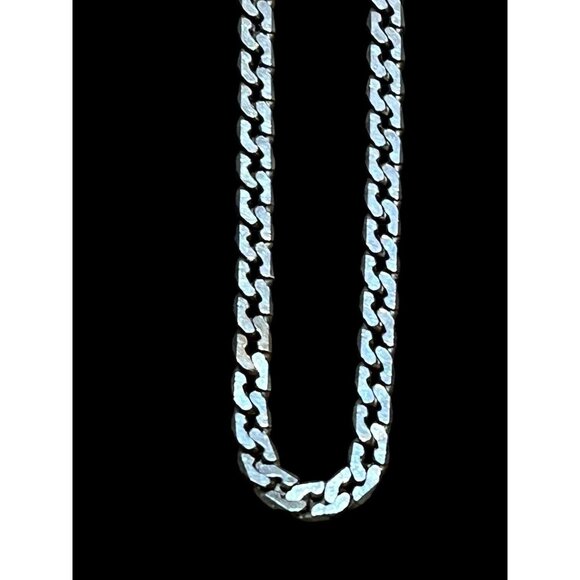 Unbranded Other - Mens Cuban Curb Link Chain Necklace 925 Sterling Silver 24 in Italy